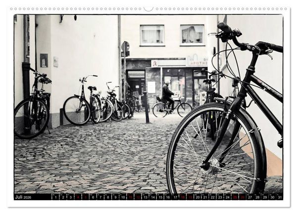 Produktbild: Osnabr&uuml;ck f&auml;hrt Fahrrad (Wandkalender 2026 DIN A2 quer), CALVENDO Monatskalender