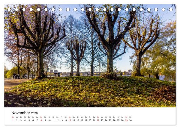 Produktbild: Gr&uuml;nes Hamburg (Tischkalender 2026 DIN A5 quer), CALVENDO Monatskalender