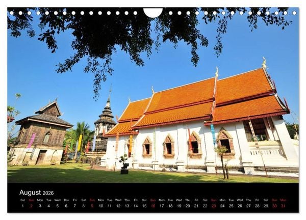 Produktbild: Monuments of Thailand 2026 (Wall Calendar 2026 DIN A4 landscape), CALVENDO 12 Month Wall Calendar