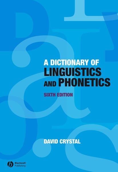 Produktbild: A Dictionary of Linguistics and Phonetics