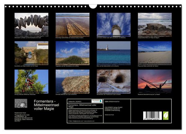Produktbild: Formentera - Mittelmeerinsel voller Magie (Wandkalender 2026 DIN A3 quer), CALVENDO Monatskalender