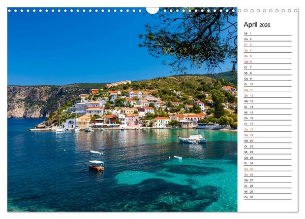 Produktbild: Griechische Inseln im Ionischen Meer (Wandkalender 2026 DIN A3 quer), CALVENDO Monatskalender