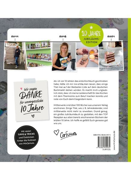 Produktbild: 10 JAHRE MIXGENUSS - Das große Jubiläumsbuch