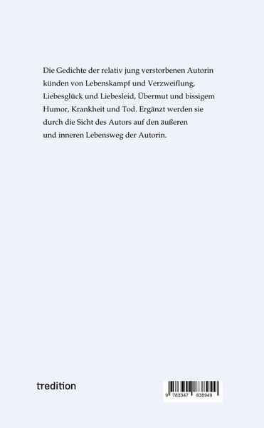 Produktbild: Gedichte und Lebensweg einer jungen Frau