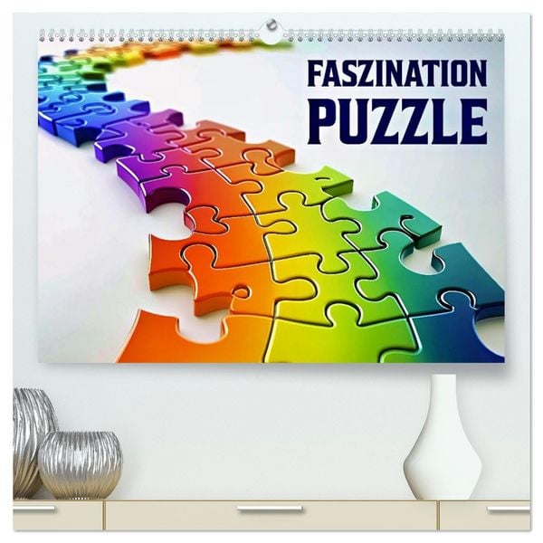 Produktbild: Faszination PUZZLE (hochwertiger Premium Wandkalender 2026 DIN A2 quer), Kunstdruck in Hochglanz