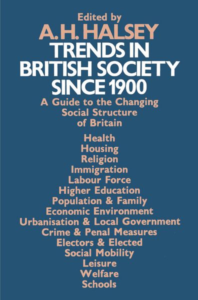 Produktbild: Trends in British Society since 1900