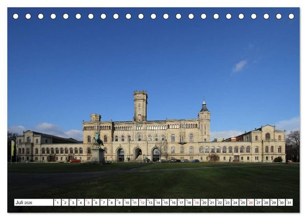 Produktbild: Hannover - besondere Ansichten einer Stadt (Tischkalender 2026 DIN A5 quer), CALVENDO Monatskalender