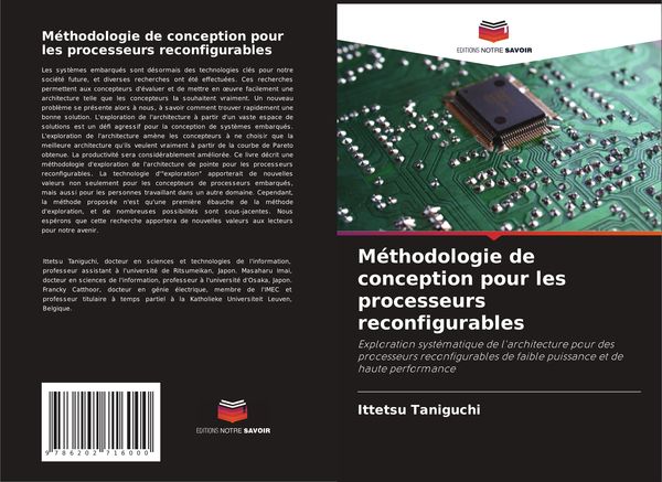 Produktbild: M&eacute;thodologie de conception pour les processeurs reconfigurables