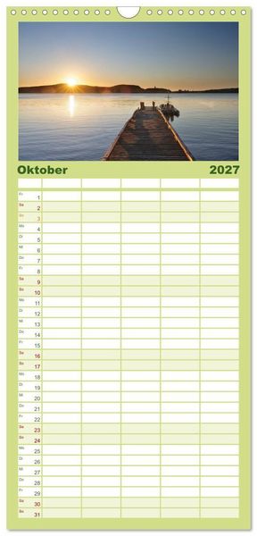 Produktbild: Familienplaner 2027 - KANADA Christian Heeb mit 5 Spalten (Wandkalender, 21 x 45 cm) CALVENDO
