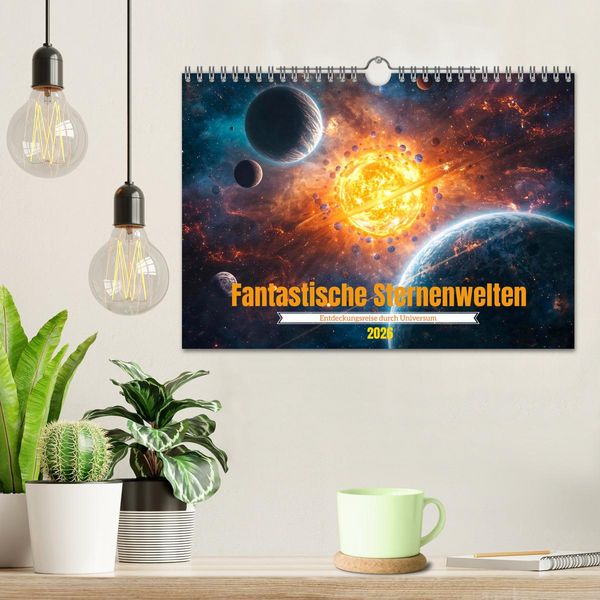Produktbild: Fantastische Sternenwelten (Wandkalender 2026 DIN A4 quer), CALVENDO Monatskalender