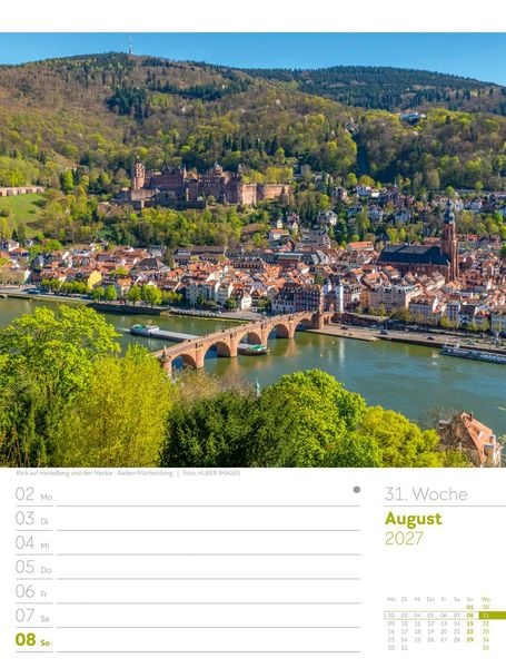 Produktbild: Malerisches Deutschland Wochenplaner Kalender 2027