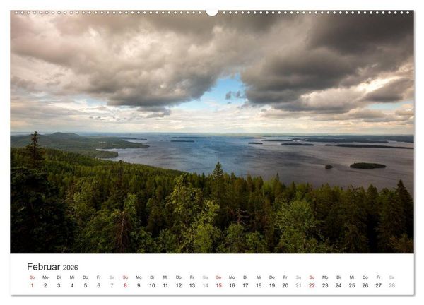 Produktbild: Landschaften Finnlands (Wandkalender 2026 DIN A2 quer), CALVENDO Monatskalender