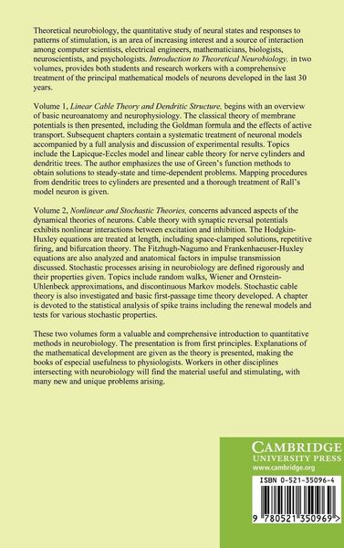 Produktbild: Introduction to Theoretical Neurobiology
