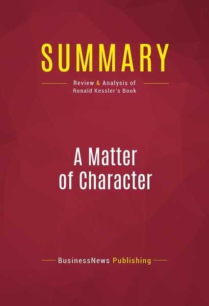 Produktbild: Summary: A Matter of Character