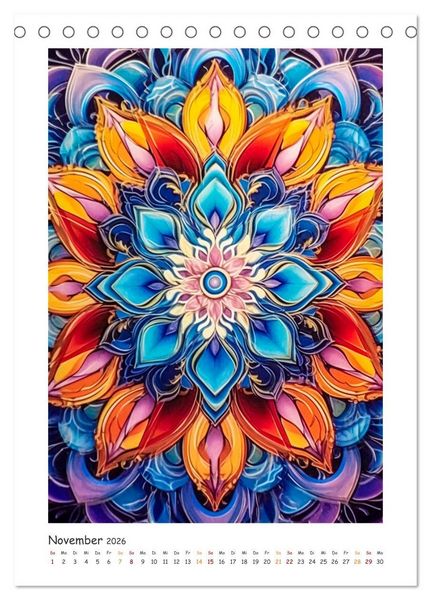 Produktbild: Zauberhafte Mandalas (Tischkalender 2026 DIN A5 hoch), CALVENDO Monatskalender
