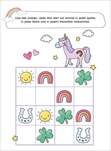 Produktbild: Meine Einhorn-Welt - R&auml;tselblock