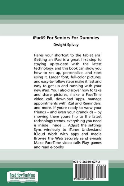 Produktbild: IPad For Seniors For Dummies, 10th Edition (16pt Large Print Edition)