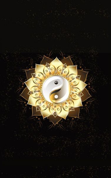 Produktbild: Glowing Golden Ring Yang-Yang Lotus Flower | Diary, Journal, and/or Notebook
