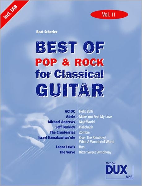 Best of Pop & Rock for Classical Guitar Vol. 11