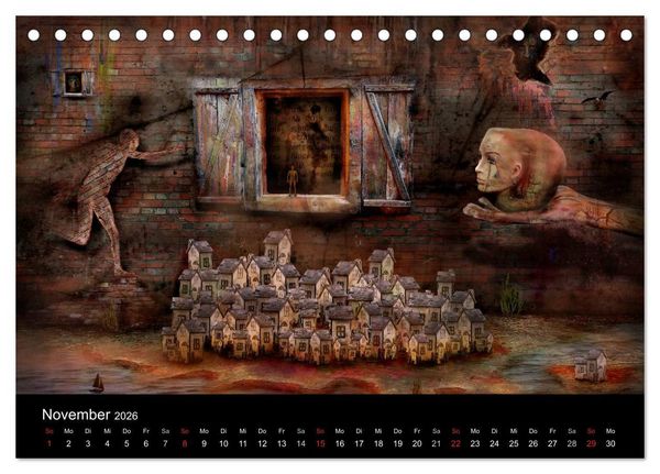 Produktbild: Moderner Surrealismus (Tischkalender 2026 DIN A5 quer), CALVENDO Monatskalender