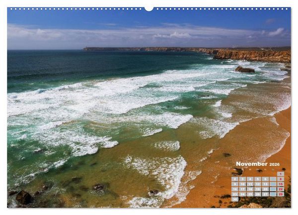 Produktbild: Portugals Traumk&uuml;ste Algarve (hochwertiger Premium Wandkalender 2026 DIN A2 quer), Kunstdruck in Hochglanz