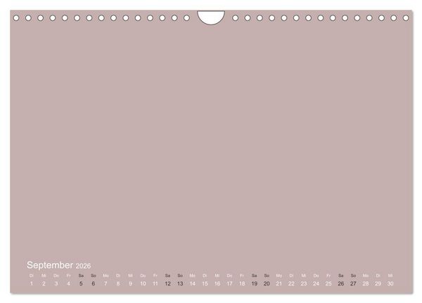 Produktbild: DIY Bastel-Kalender -Erdige Pastell Farben- Zum Selbstgestalten (Wandkalender 2026 DIN A4 quer), CALVENDO Monatskalender