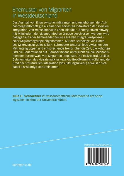 Produktbild: Ehemuster von Migranten in Westdeutschland