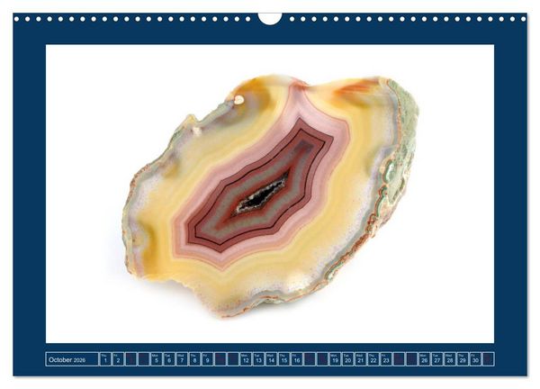 Produktbild: Agates - Polished semi-precious stones (Wall Calendar 2026 DIN A3 landscape), CALVENDO 12 Month Wall Calendar
