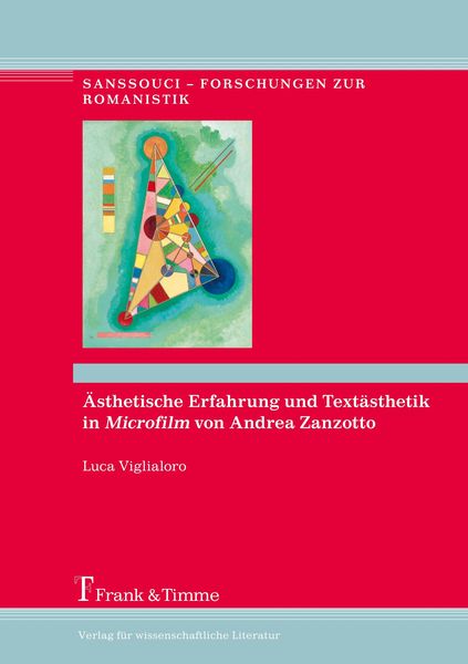 Produktbild: &Auml;sthetische Erfahrung und Text&auml;sthetik in "Microfilm" von Andrea Zanzotto