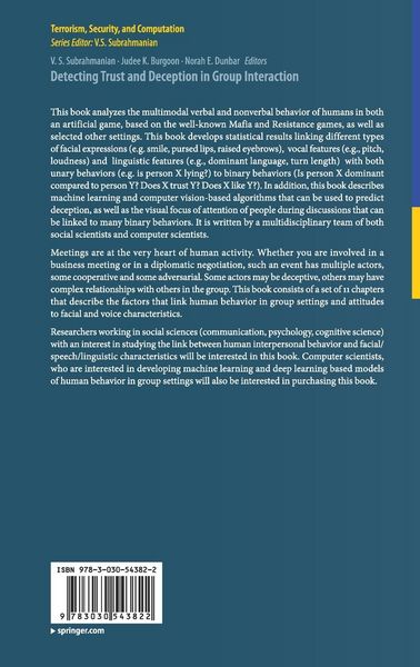 Produktbild: Detecting Trust and Deception in Group Interaction