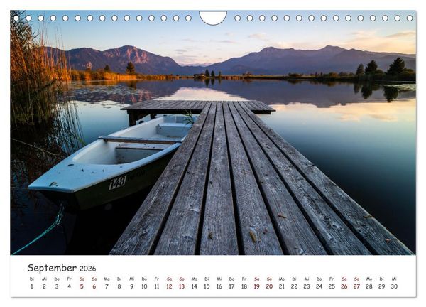 Produktbild: Einzigartige Seen in Bayern (Wandkalender 2026 DIN A4 quer), CALVENDO Monatskalender