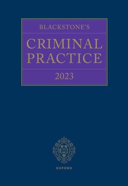 Produktbild: Blackstone's Criminal Practice 2023
