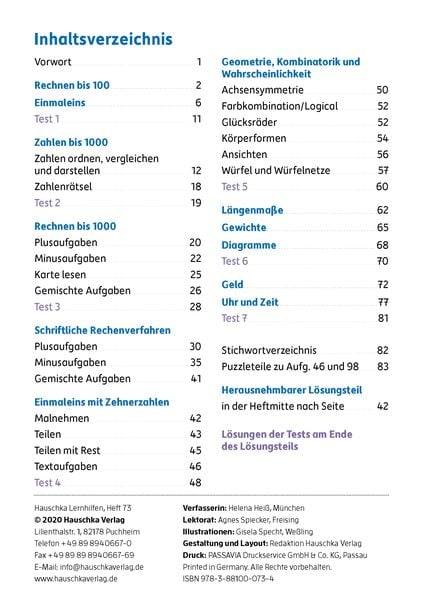 Produktbild: &Uuml;bungsheft 3. Klasse - Mathe trainieren