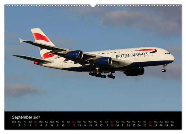 Produktbild: Airliners of the World (High Quality Premium Wall Calendar 2027 DIN A2 landscape),CALVENDO 12 Month Wall Calendar