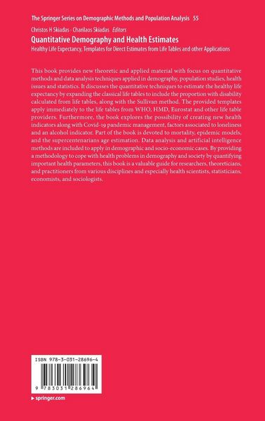 Produktbild: Quantitative Demography and Health Estimates