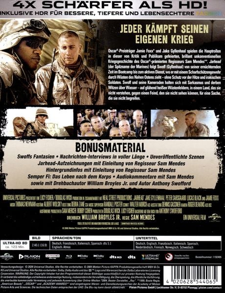Produktbild: Jarhead - Willkommen im Dreck - Limitiertes Steelbook (4K Ultra HD + Blu-ray)