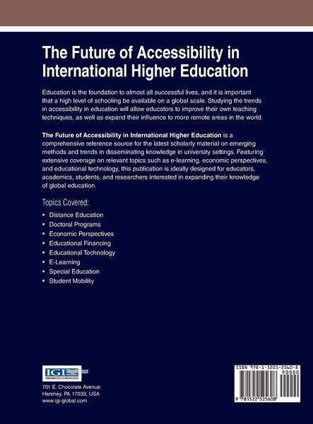 Produktbild: The Future of Accessibility in International Higher Education