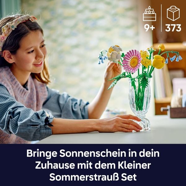 Produktbild: LEGO Botanicals 10347 Kleiner Sommerstrau&szlig; Blumen Spielzeug