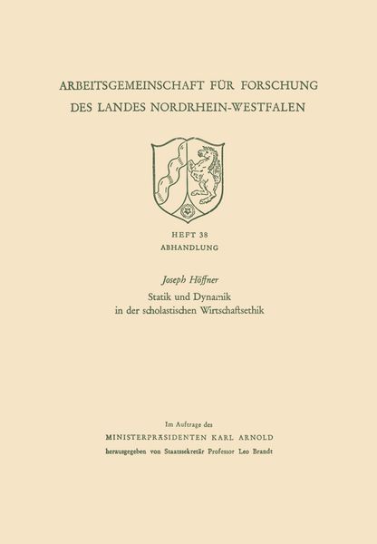 Produktbild: Statik und Dynamik in der scholastischen Wirtschaftsethik