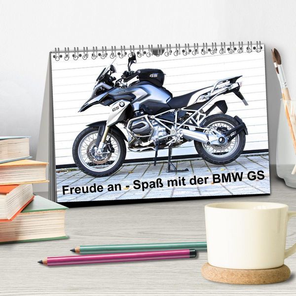 Produktbild: Freude an - Spa&szlig; mit der BMW GS (Tischkalender 2026 DIN A5 quer), CALVENDO Monatskalender