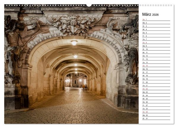 Produktbild: Barockstadt Dresden (Wandkalender 2026 DIN A2 quer), CALVENDO Monatskalender