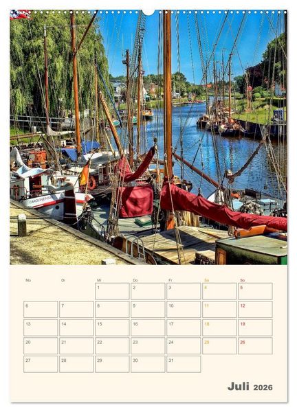 Produktbild: Ostfriesland - Carolinensiel, der Museumshafen (Wandkalender 2026 DIN A2 hoch), CALVENDO Monatskalender