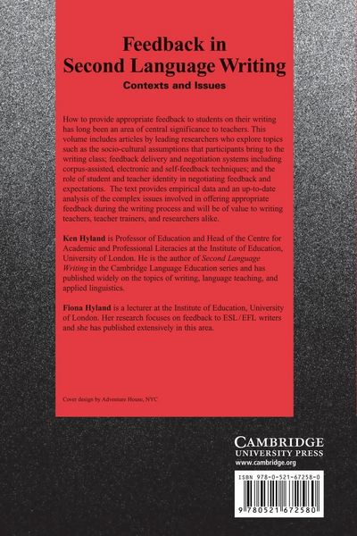 Produktbild: Feedback in Second Language Writing