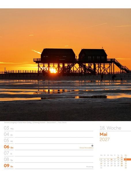 Produktbild: Am Meer Wochenplaner Kalender 2027