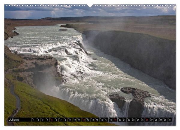 Produktbild: Wasserf&auml;lle Islands (Wandkalender 2026 DIN A2 quer), CALVENDO Monatskalender
