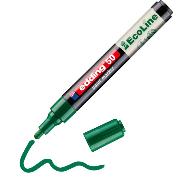 Produktbild: Edding 50 EcoLine 4-50-004 Lackmarker Gr&uuml;n 2 mm, 3mm