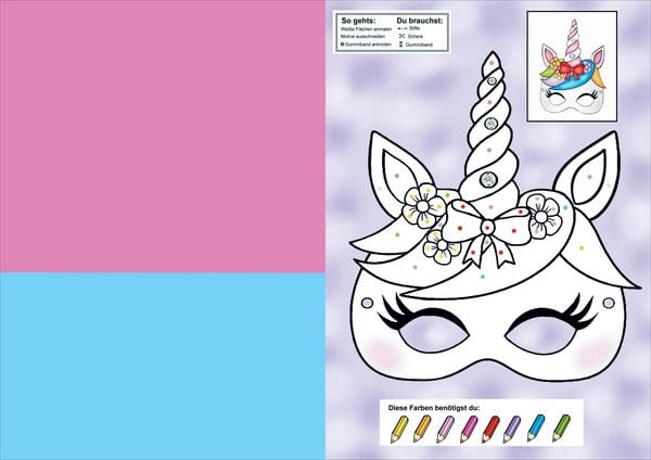 Produktbild: Mein gro&szlig;er Mal- und Ausschneidespa&szlig; mit Pony, Prinzessin und Einhorn