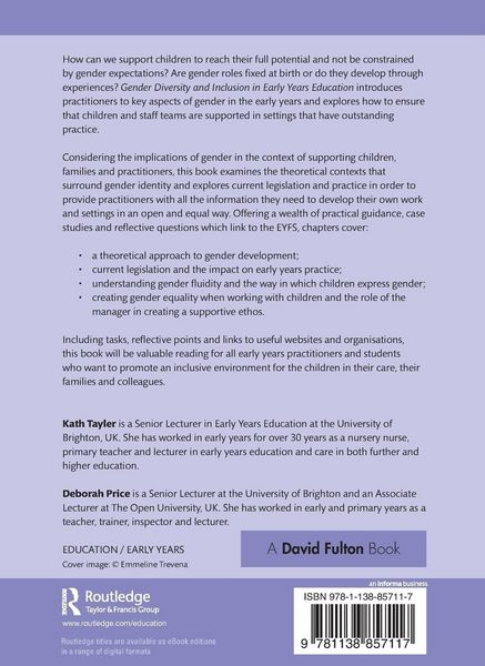 Produktbild: Gender Diversity and Inclusion in Early Years Education