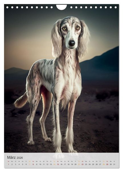 Produktbild: Persischer Windhund (Wandkalender 2026 DIN A4 hoch), CALVENDO Monatskalender