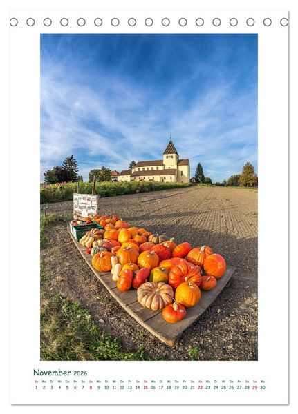 Produktbild: Insel Reichenau im Bodensee (Tischkalender 2026 DIN A5 hoch), CALVENDO Monatskalender